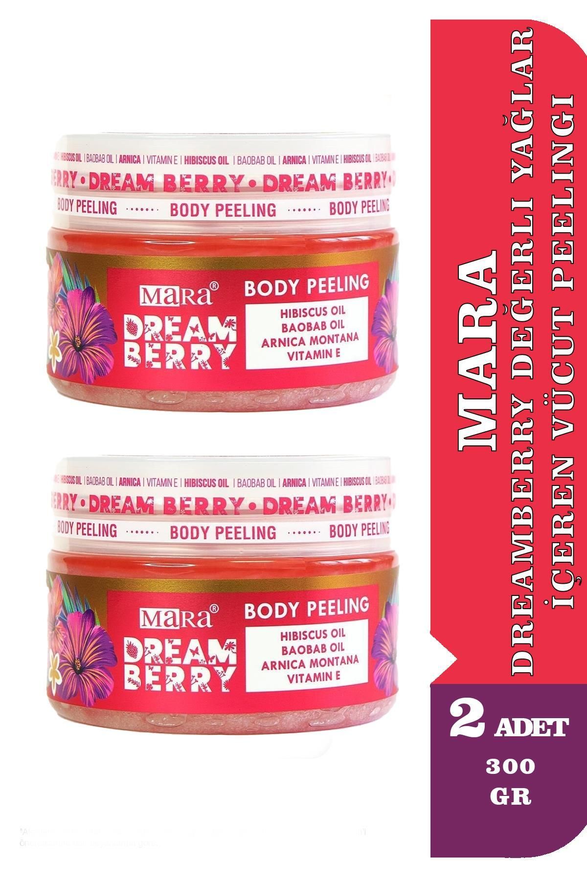 Mara Dreamberry Değerli Yağlar Içeren Çilek Vücut Peelingi 300 gr 2 Adet