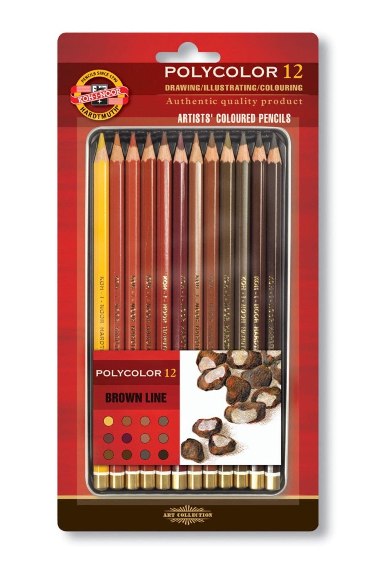 Kohinoor Set Of Artist´s Coloured Pencils Brown Lin (12 Lİ)