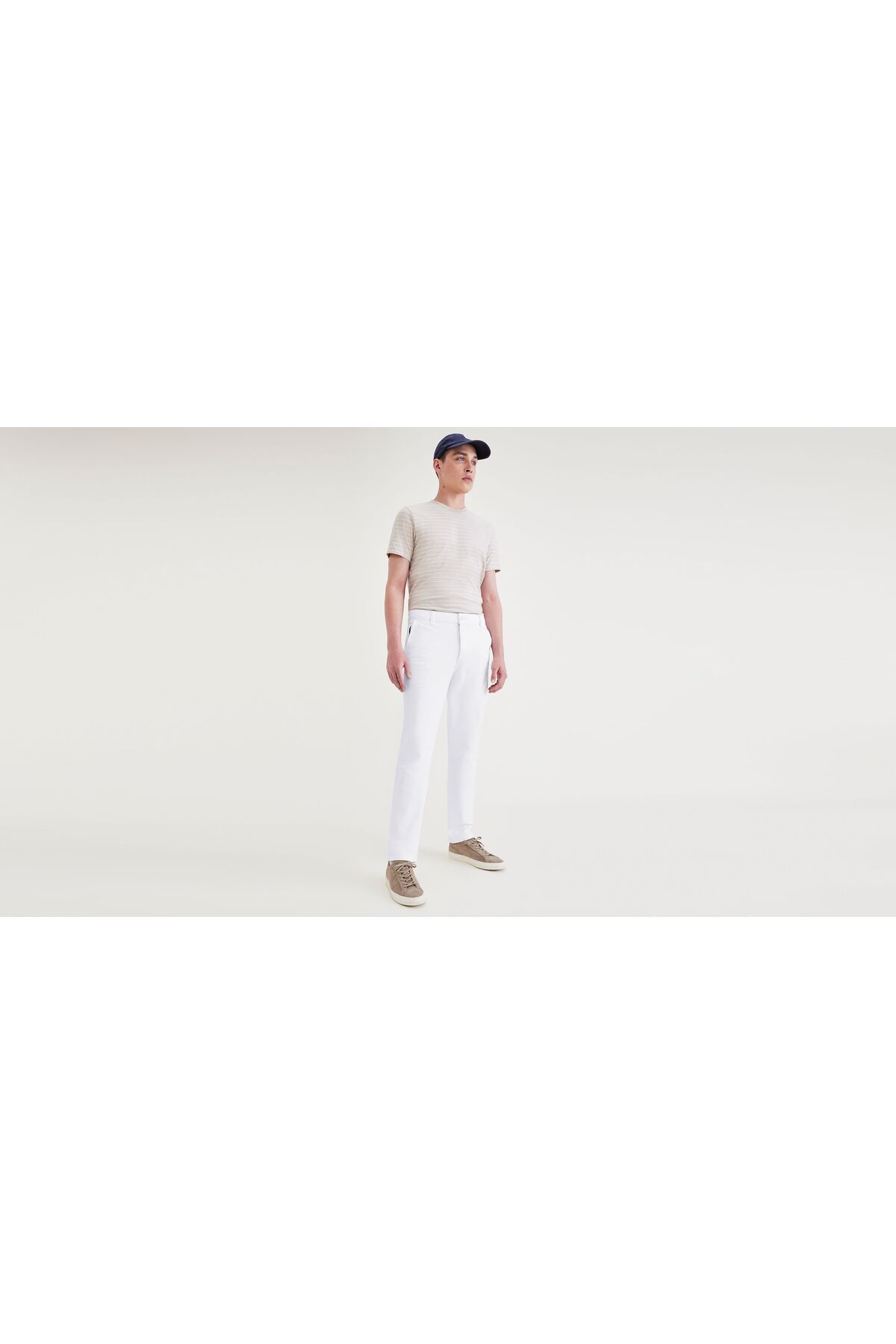 Dockers Smart 360 Flex Beyaz Ultimate Slim Fit Chino Pantolon