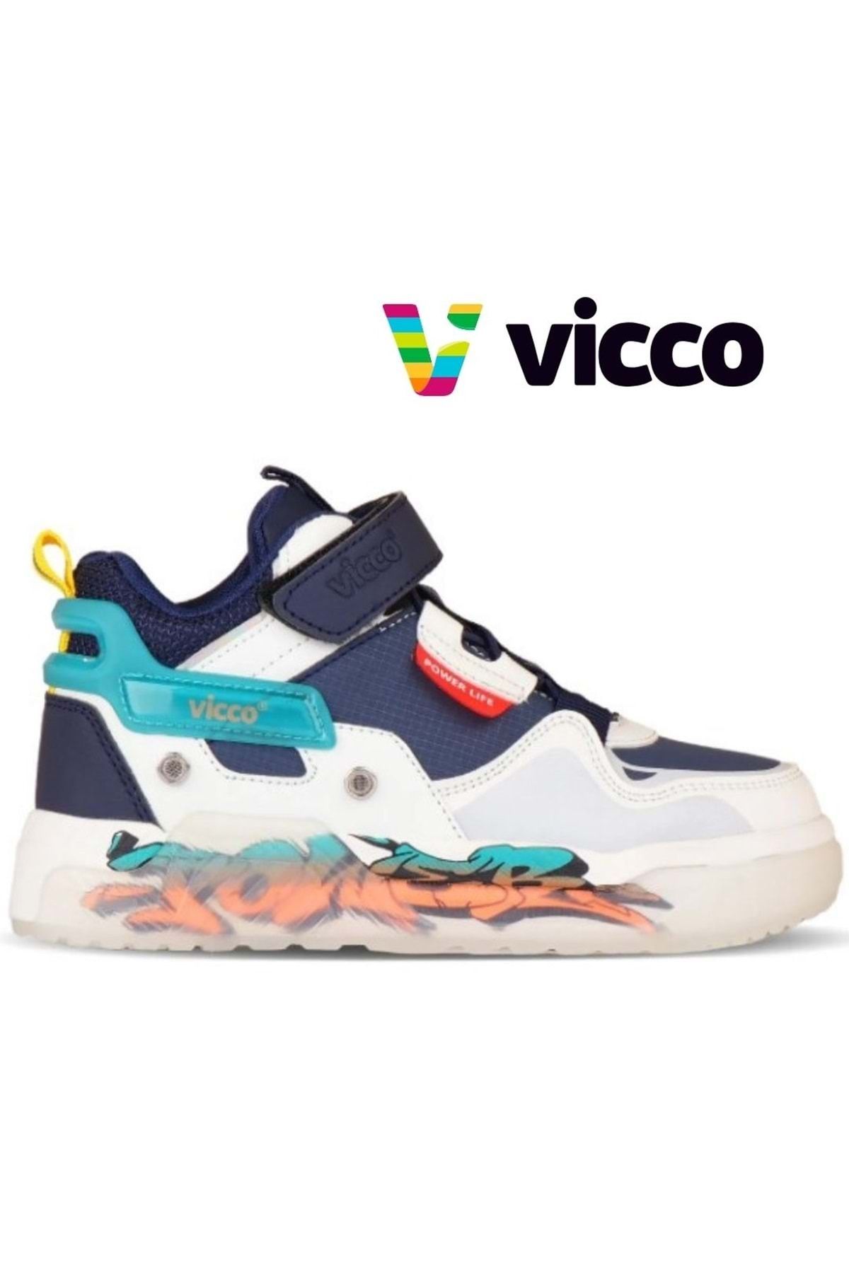Vicco Martis Jordan Sneaker Force Ortopedik Çocuk Spor Ayakkabı Lacivert
