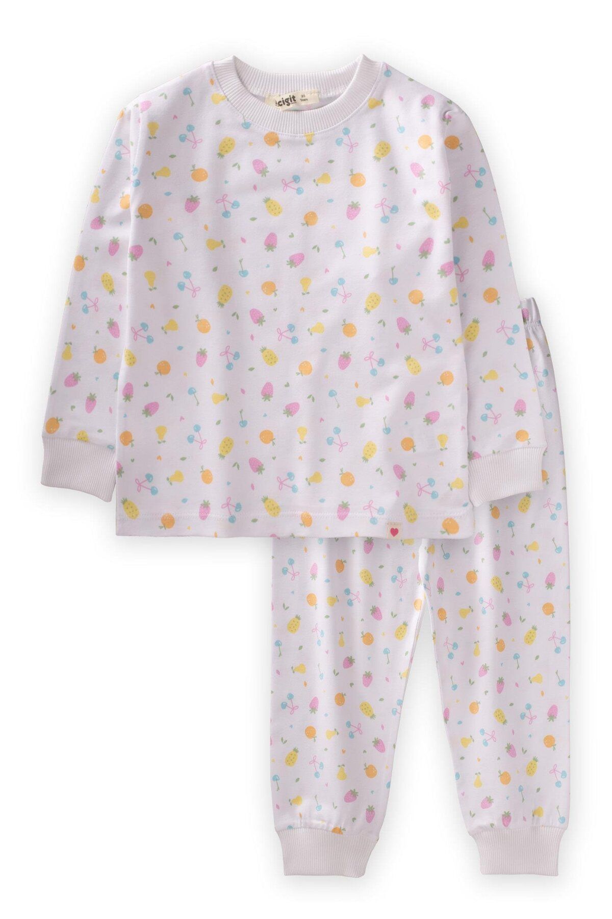Cigit Desenli Pijama Takım 1-5 Yaş Meyve Baskılı