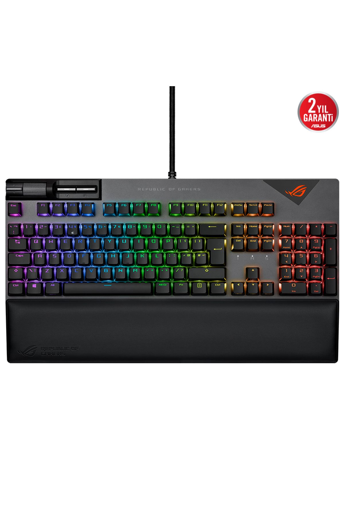 ASUS Rog Strix Flare Iı Rog Nx Red Switch Rgb Mekanik Kablolu Gaming (OYUNCU) Klavye