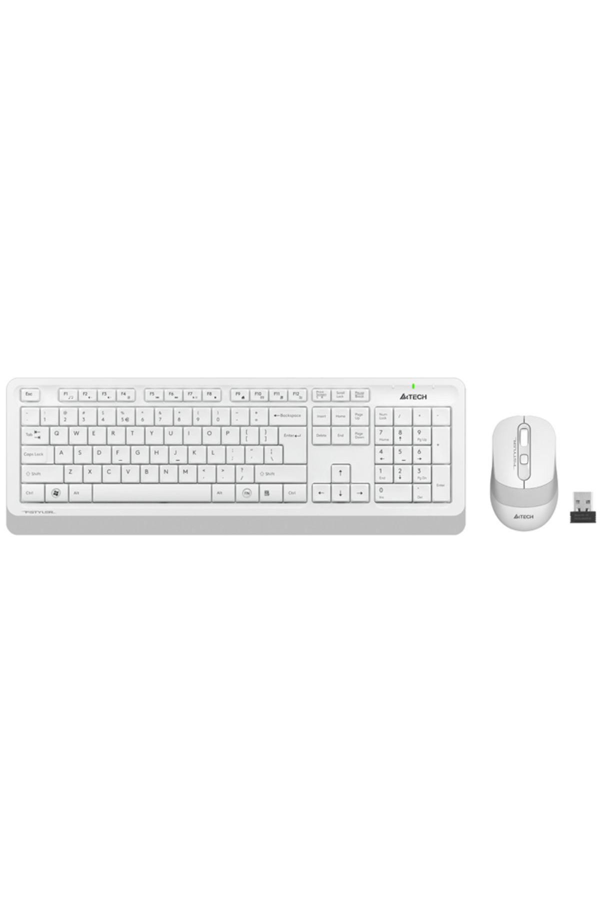 A4 Tech Fg1010 Usb Tr Q Beyaz Kablosuz Klavye Mouse Set