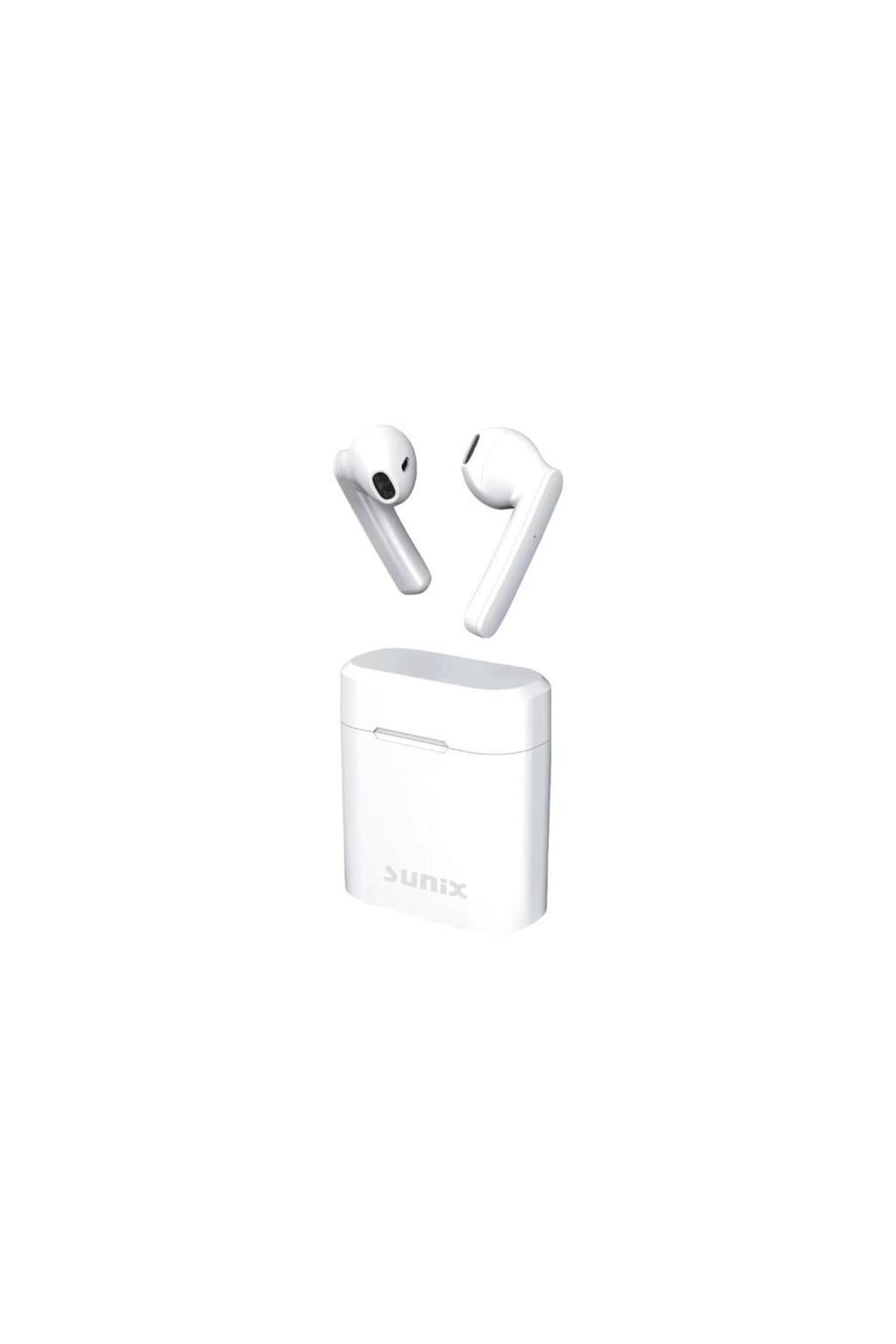 Sunix Bluetooth 5.1 300 Mah Dokunmatik Kulakiçi Bluetooth Kulaklık Beyaz Blt-33