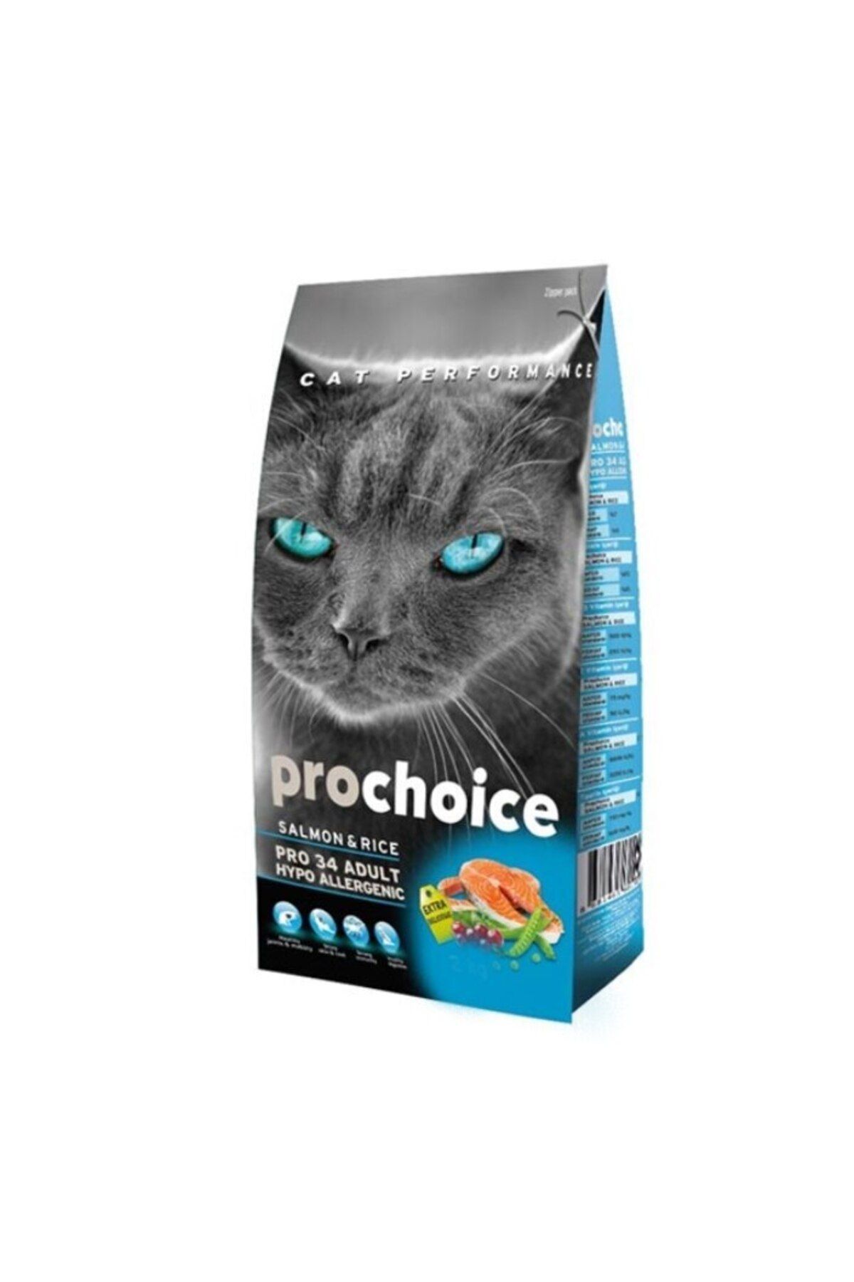 Pro Choice Pro 34 Somonlu Ve Pirinçli Yetişkin Kedi Kuru Maması 2 Kg