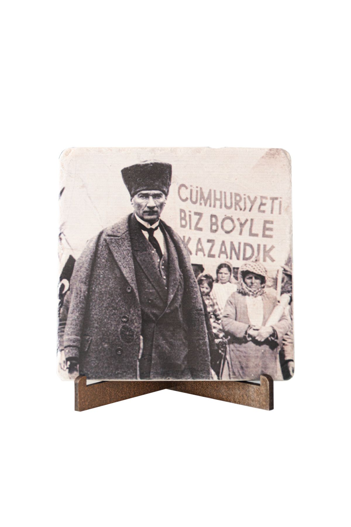 anadolia Atatürk Sözleri Cumhuriyeti Böyle Kazandık Traverten Pano