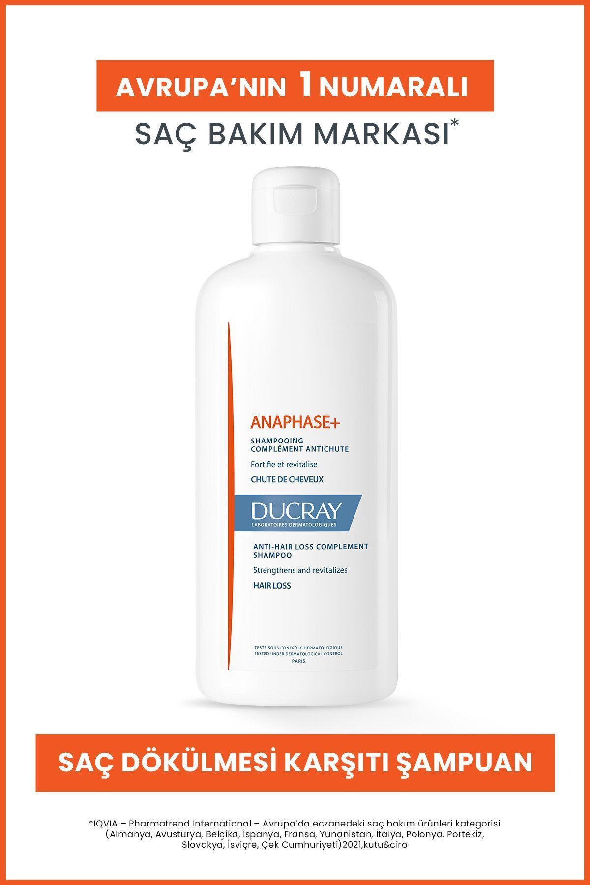 Ducray Anaphase+ Şampuan Saç Dökülmesi Karşıtı Şampuan 400ml