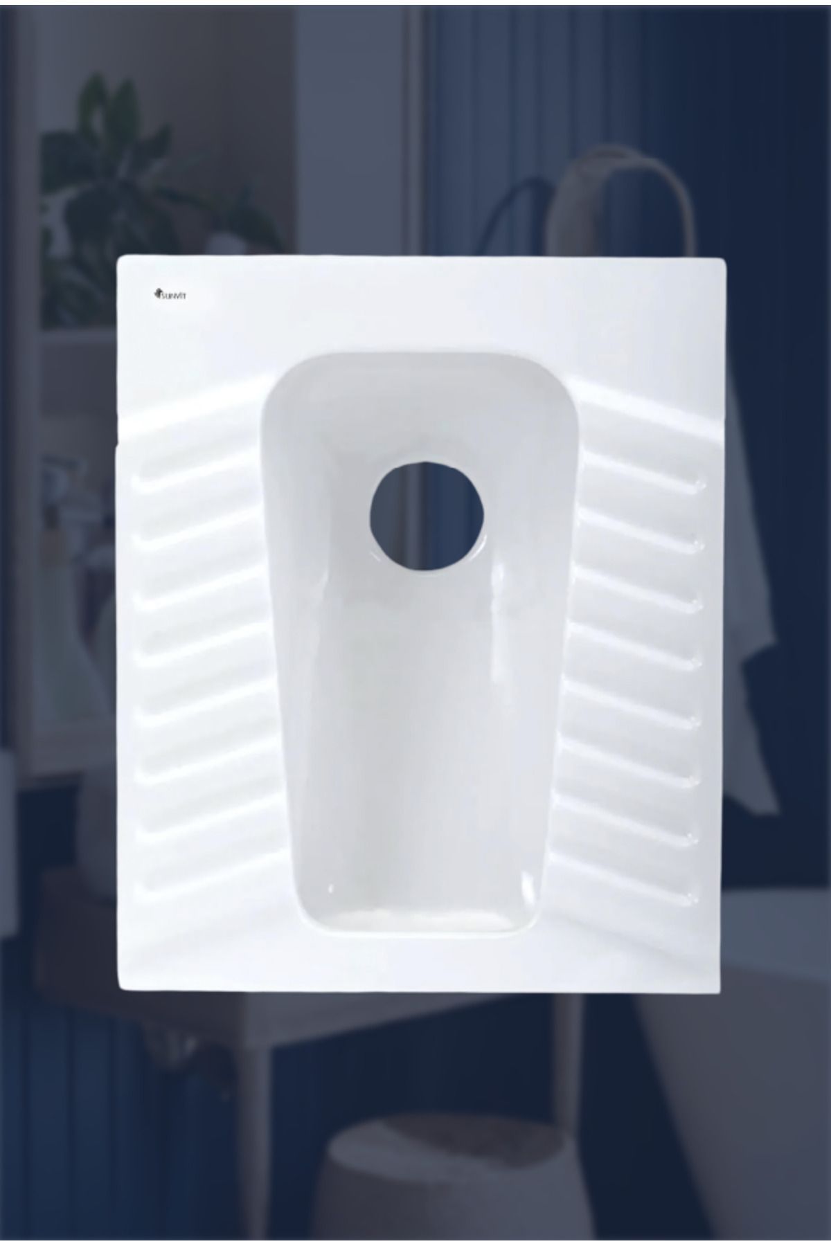 BANTO Sunvit Hela Taşı Beyaz Çevre Yıkamalı | Alaturka Tuvalet Taşı