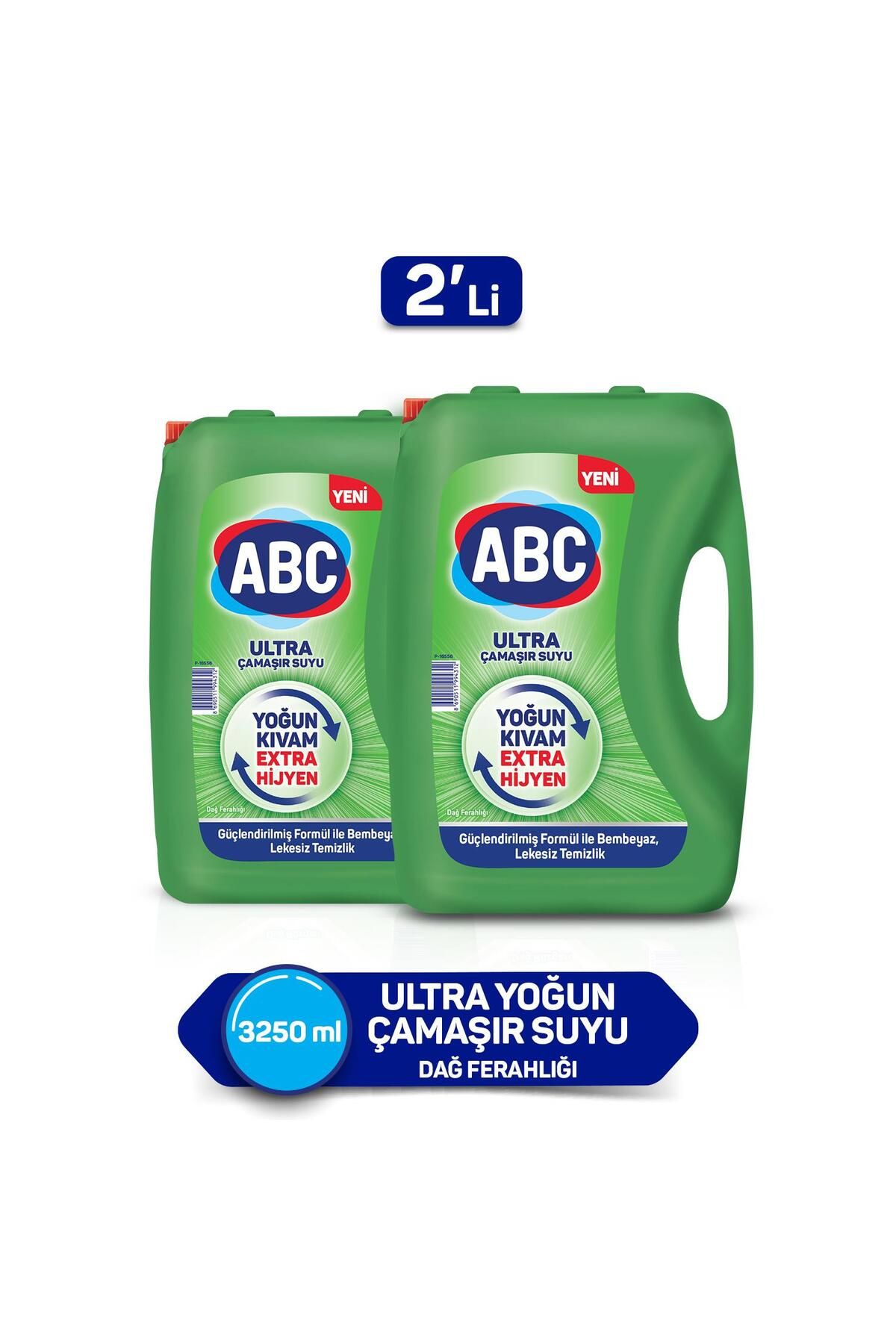 ABC Ultra Çamaşır Suyu 3,25 Lt 2'li Paket