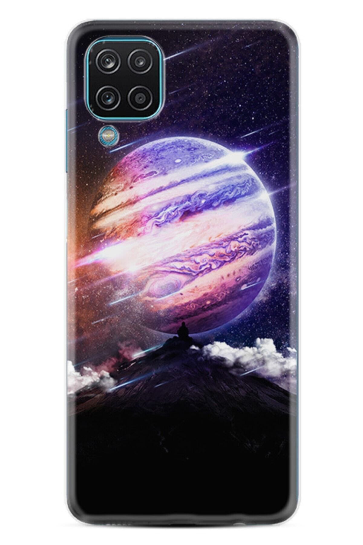 Kılıfland Samsung Galaxy M12 Uyumlu  Kılıf Silikon Desen Exclusive Super Planet 1797