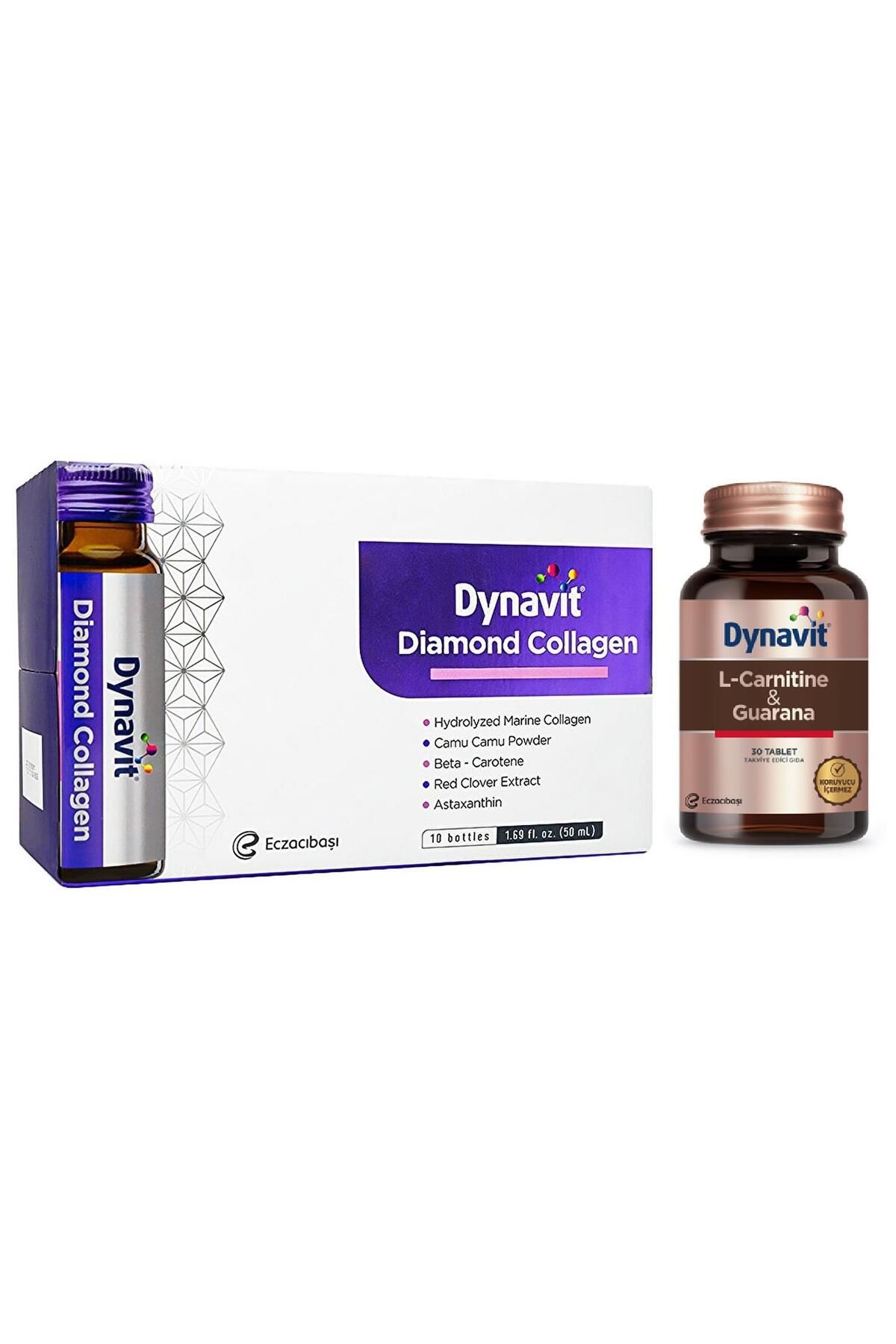 Dynavit Diamond Collagen 50 ml X 10 Şişe L-carnitine & Guarana 30 Tablet