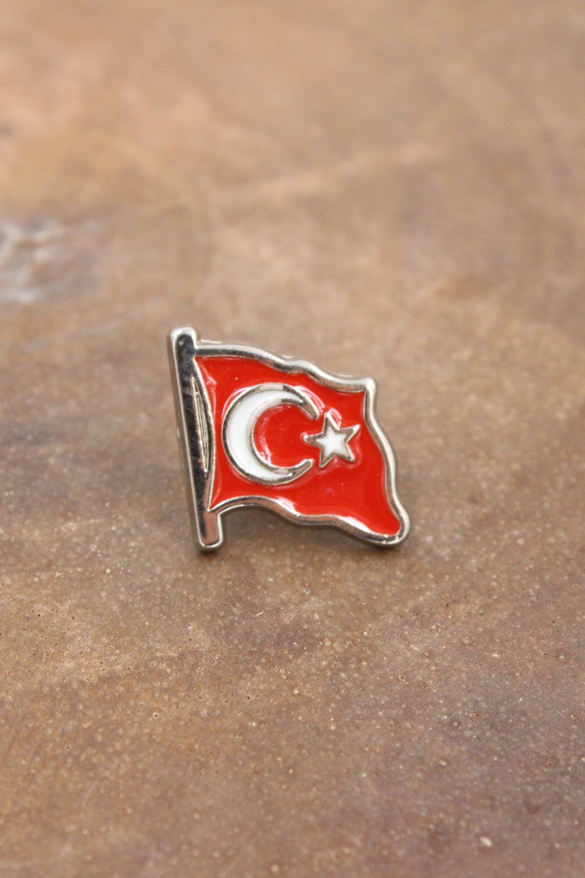 Chantaky 089 5000 Gümüş Ay Yıldız Bayrak Yaka Rozeti