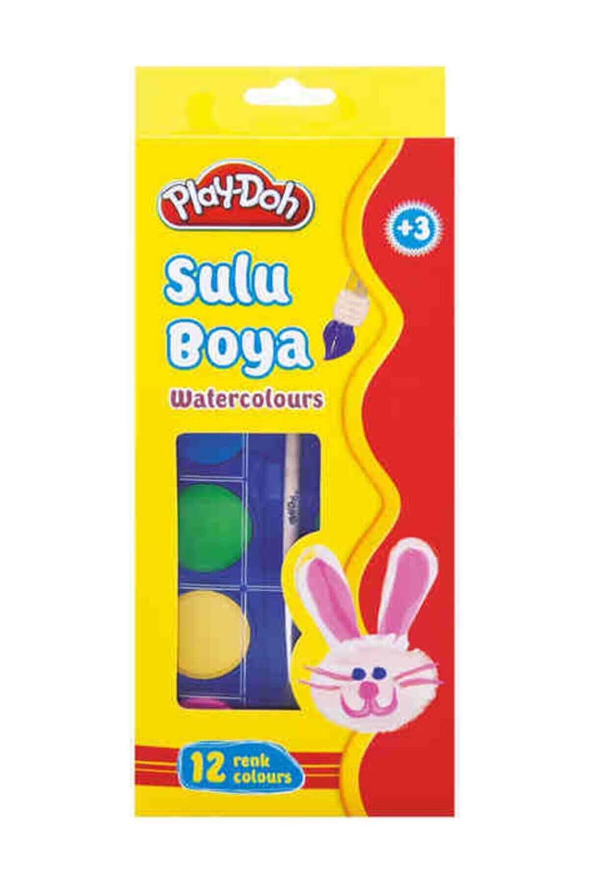 Play Doh Play-Doh Sulu Boya 23 MM Küçük Boy 12 Renk Sulu Boya