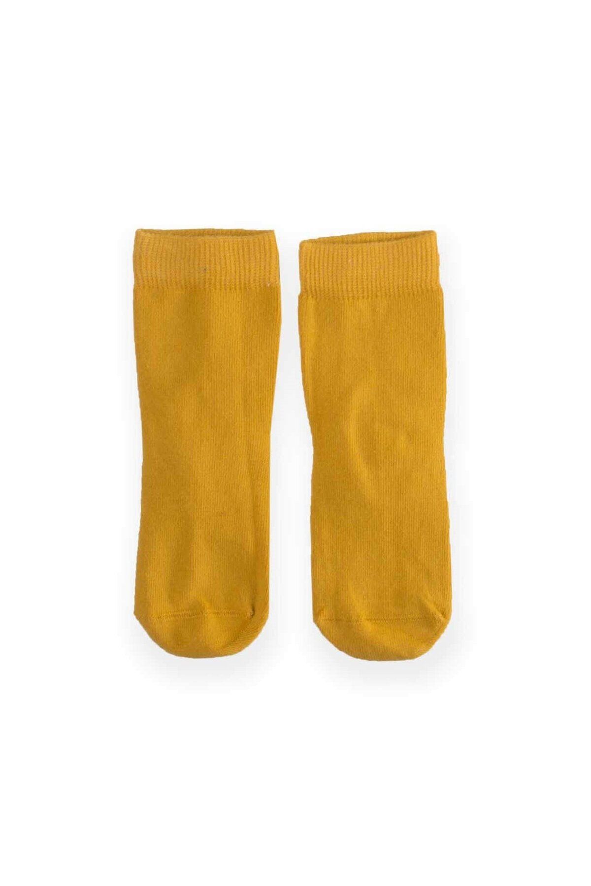Cigit Çocuk Çorabı 2-9 Yaş Hardal Sarı