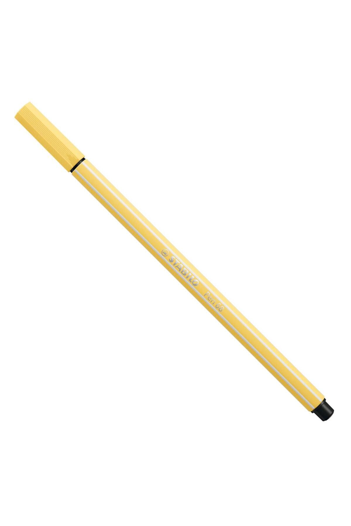Stabilo Pen 68 Keçeli Boya Kalemi Açık Sarı 68/23 (10 LU PAKET)