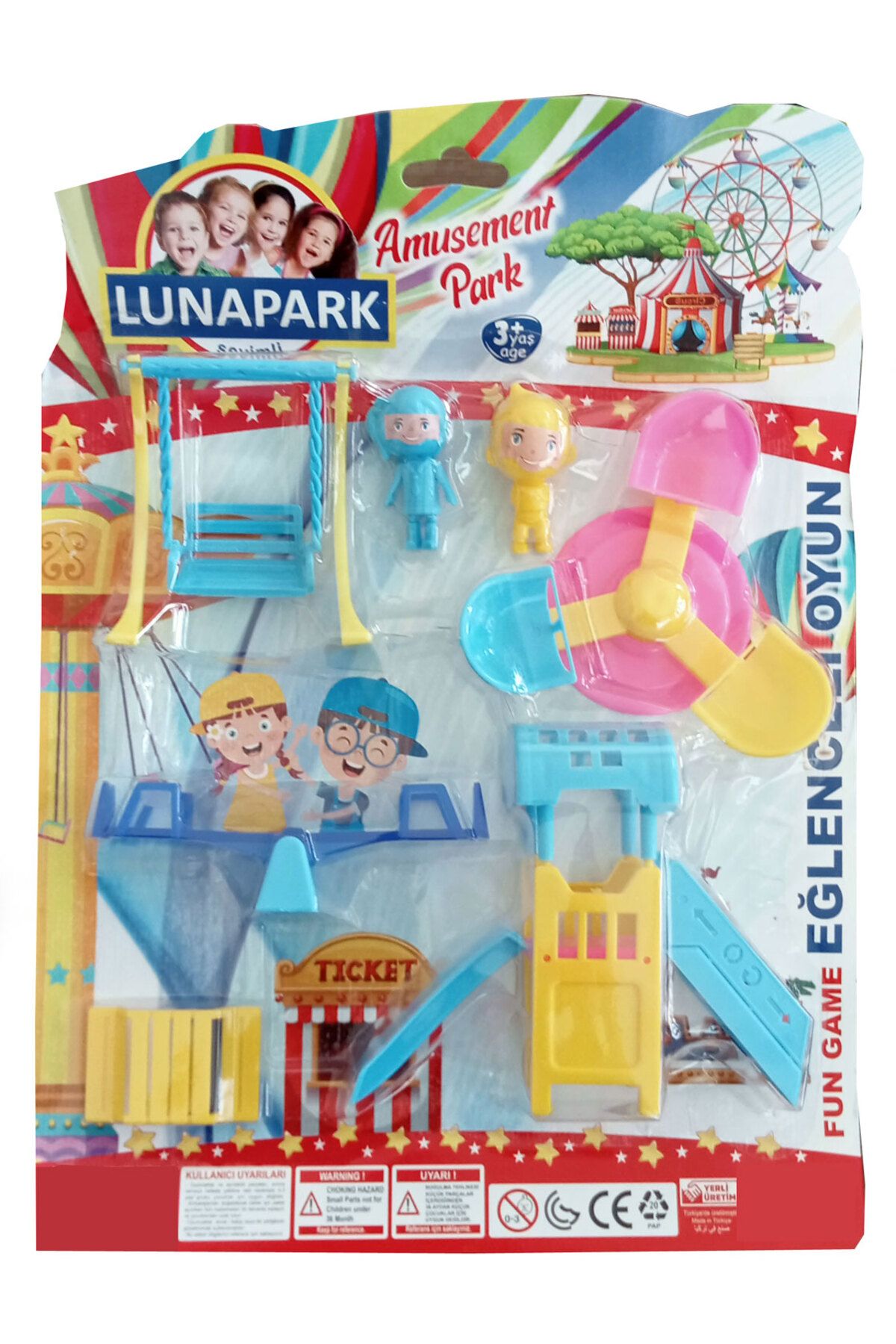Can Toys Oyuncak Sevimli Lunapark Seti 7 Parça
