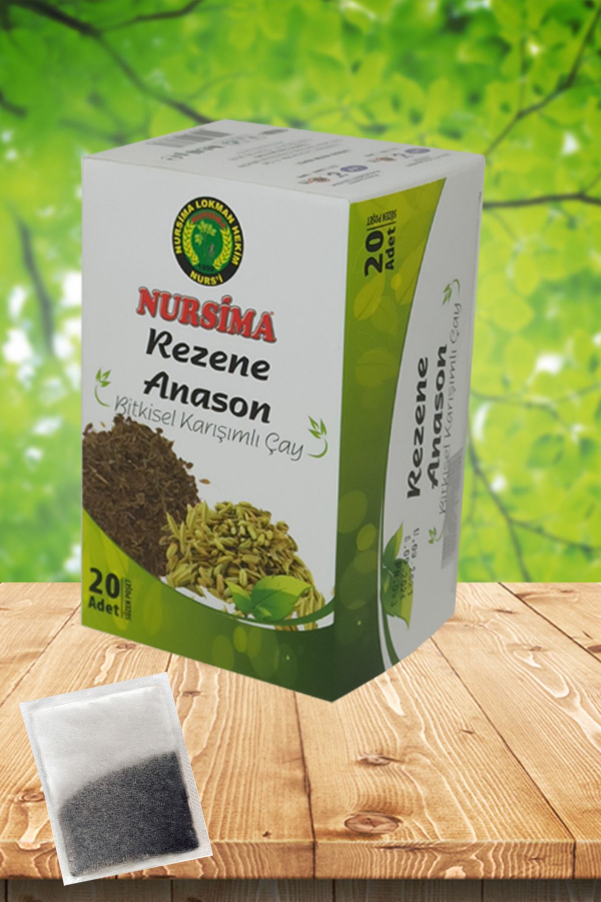 Nursima Rezene Anason Bitkisel Karışımlı Çay 20 'li Süzen Poşet