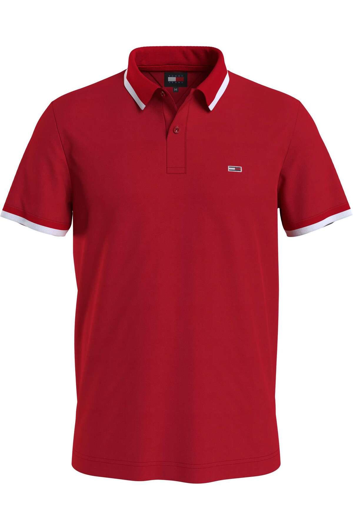 Tommy Hilfiger TOMMY JEANS ERKEK REGULAR FİT SOLID TIPPED POLO