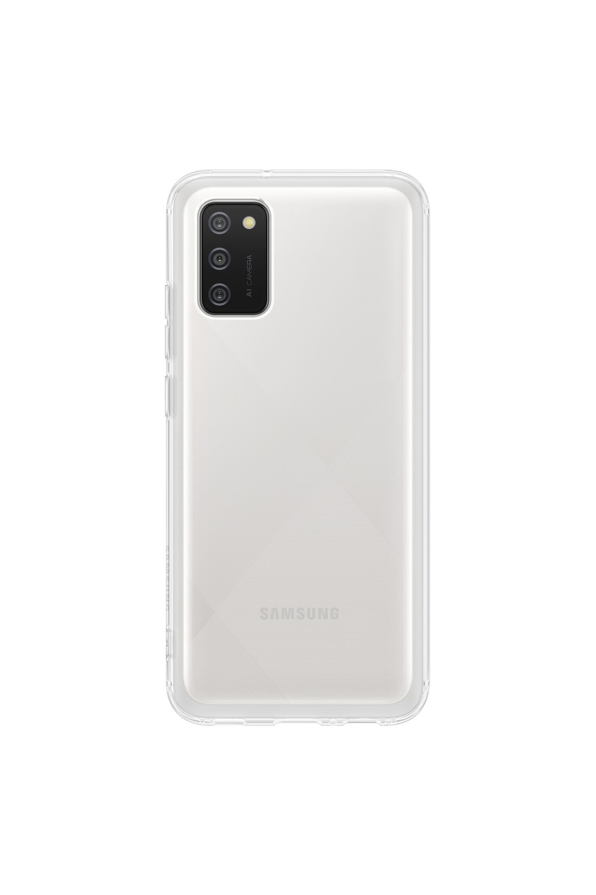 Samsung Galaxy A02s Yumuşak Şeffaf Kılıf Beyaz
