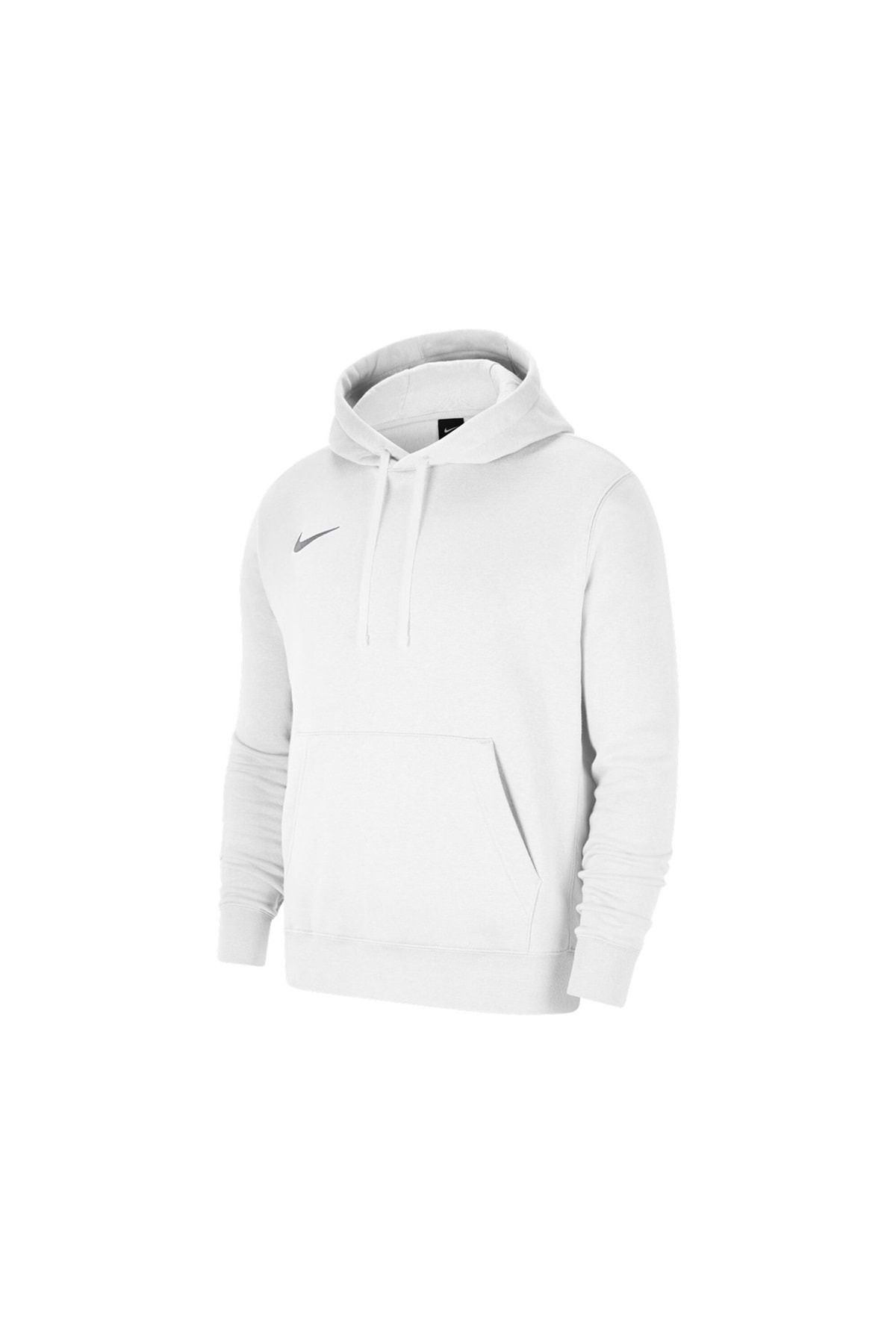 Nike Cw6894-101 Flc Park20 Fz Hoodie Erkek Kapüşonlu Spor Sweatshirt Beyaz