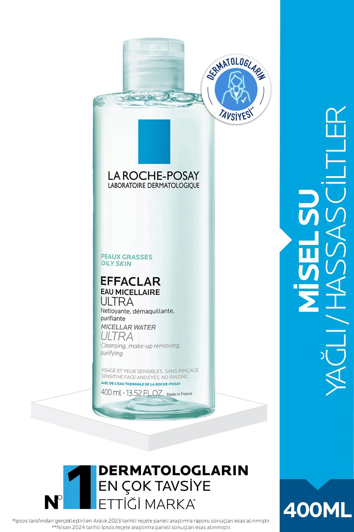 La Roche Posay Effaclar Yağlı Ciltler Için Misel Su Ultra 400ml