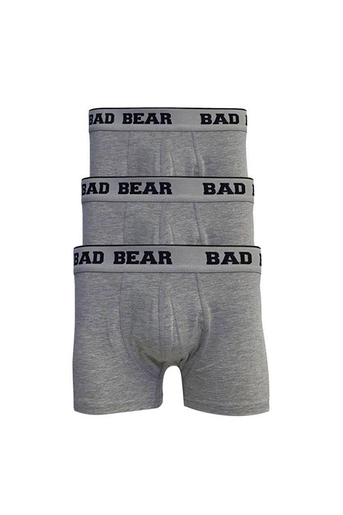Bad Bear Basic 3 Pack Erkek Gri Boxer