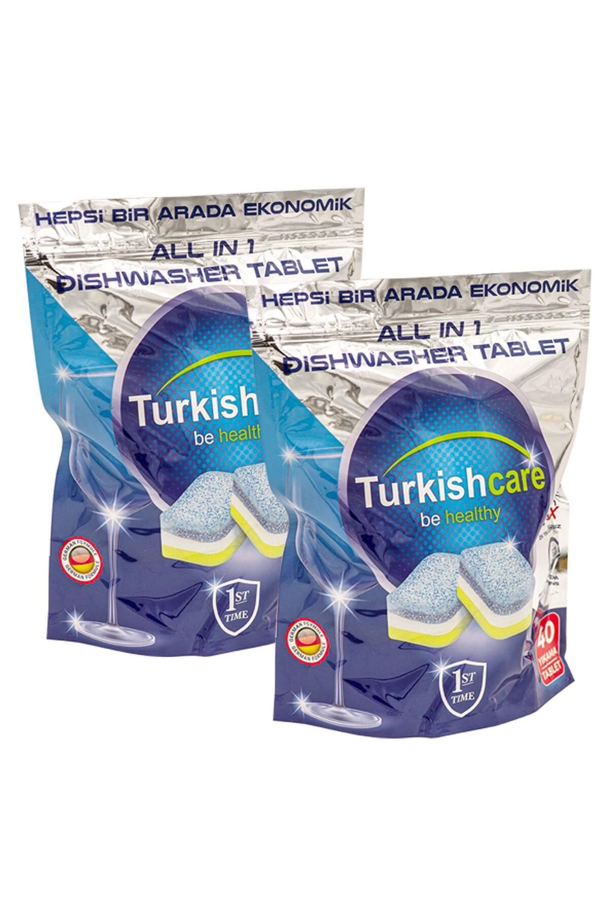 Turkishcare 2 Paket Premium Ekonomik Bulaşık Deterjanı 80 Tablet