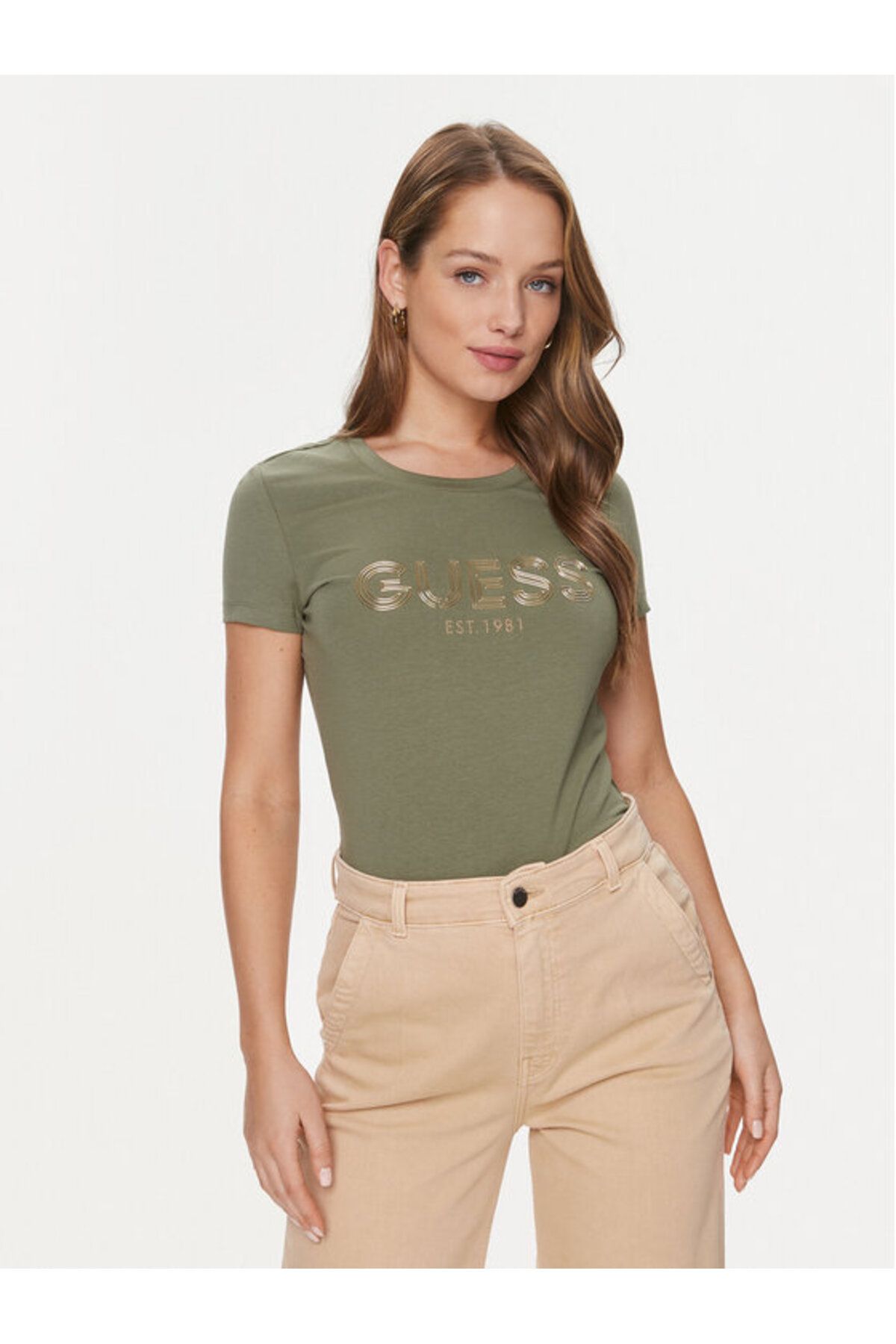 Guess Bold Kadın Slim Fit T-Shirt