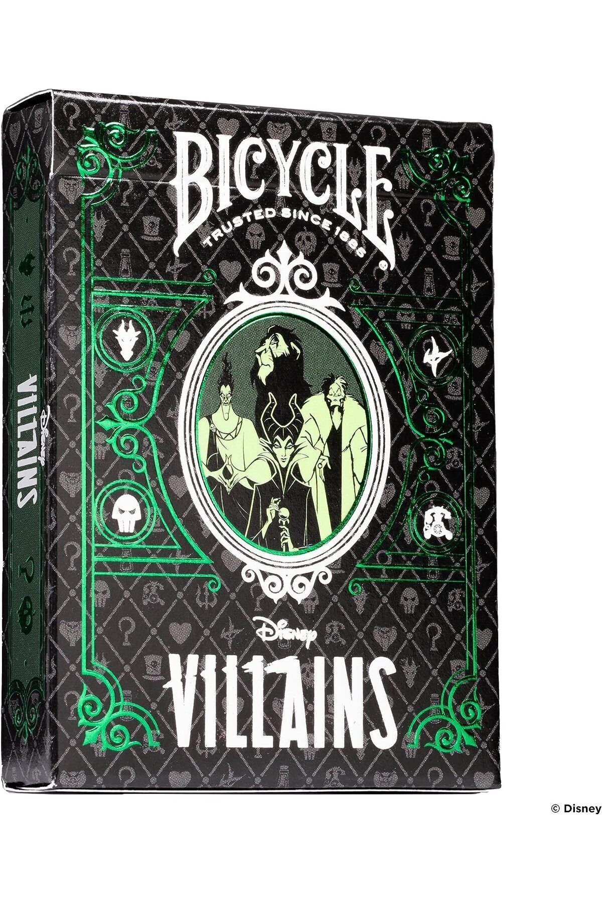 Bicycle Disney Villains Oyun Kartı Yeşil Renkli Deste