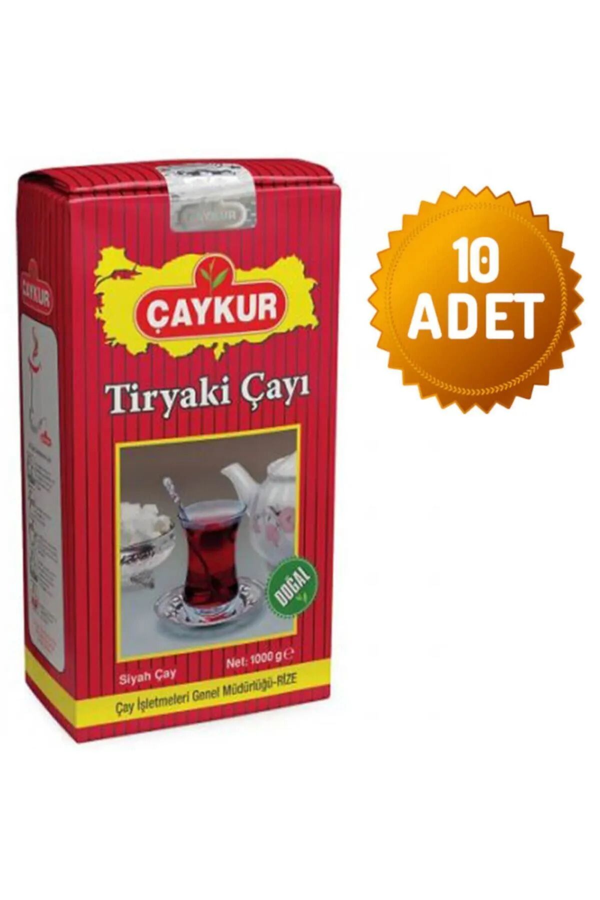 Çaykur Tiryaki Çayı 1000gr X 10 Adet - 1 Koli