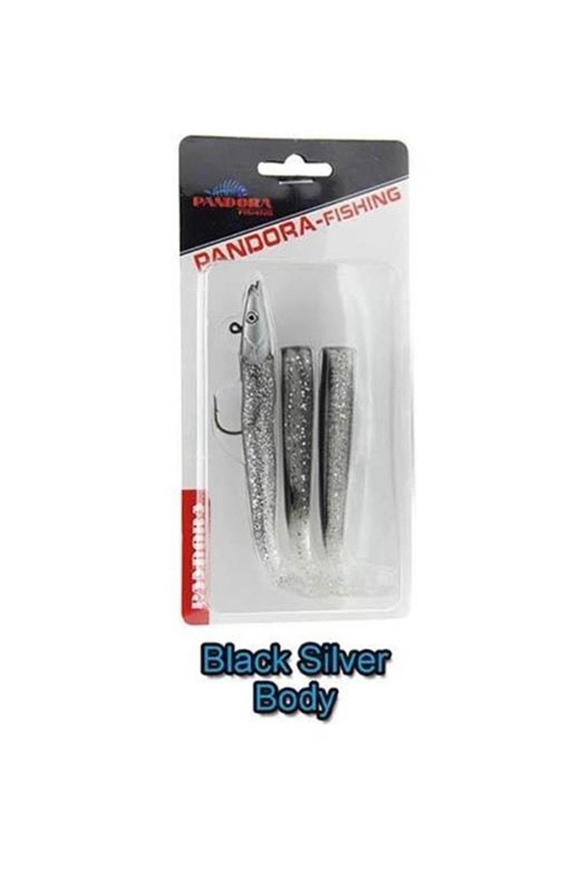 Pandora Sandeel 10 Cm 14 gr Silikon Yem Black Silver Body