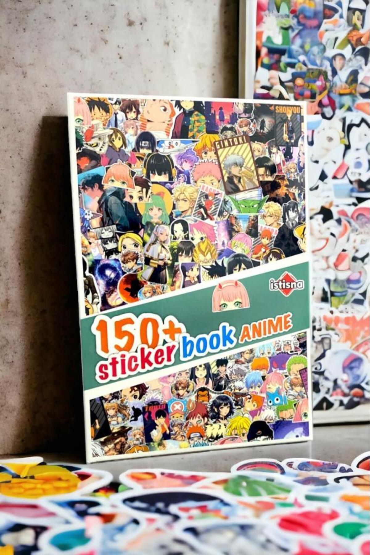 İstisna 15 Sayfa 150 Kpop Anime Sticker Book Etiket Kitabı Sticker Defteri A5 Boyut Etiket Seti