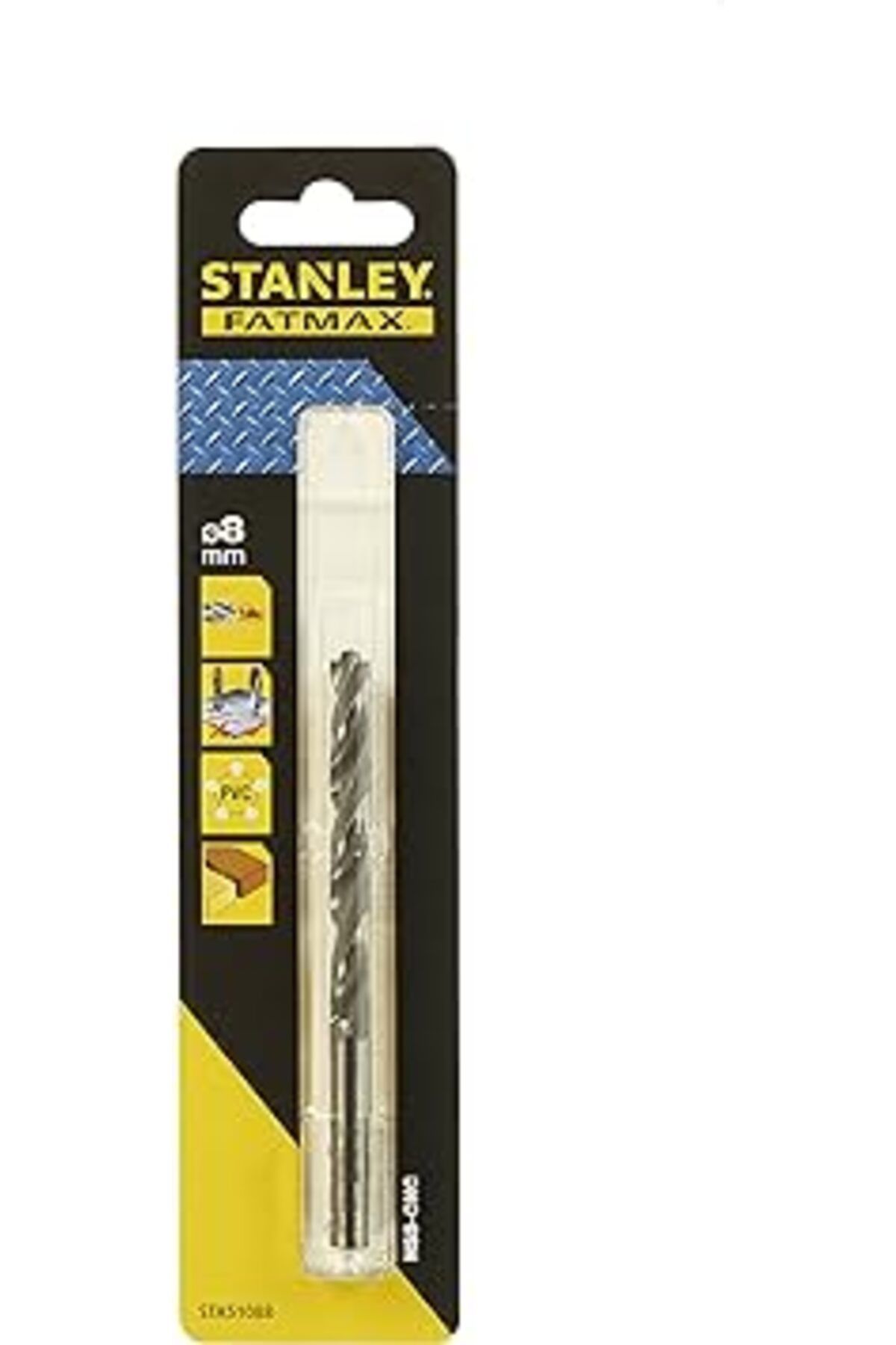 Stanley Sta51088/Qz Metal Matkap Ucu, Metalik, 1 Adet, 8 Mm  8mm