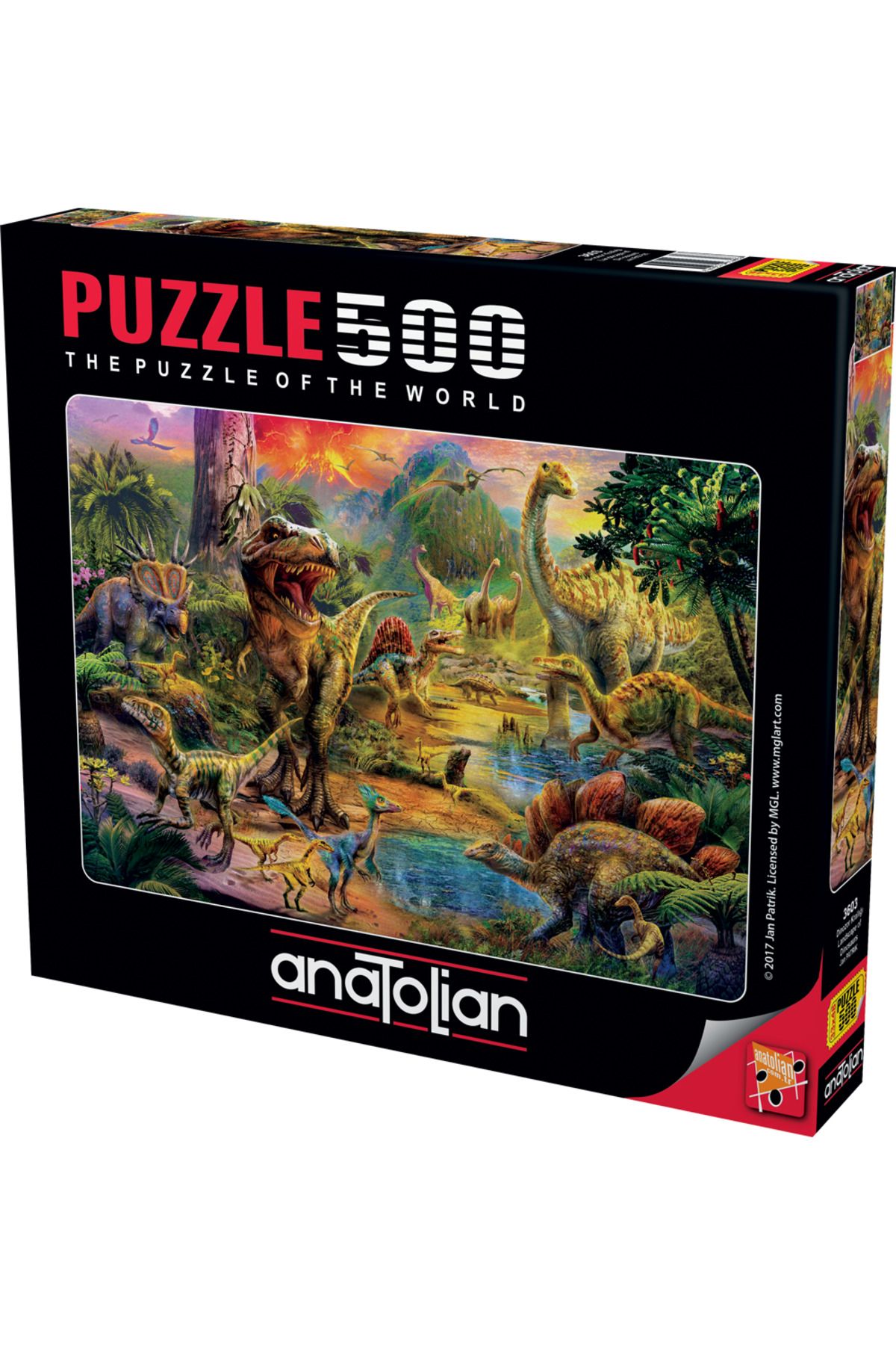 Anatolian Puzzle 500 Parçalık Puzzle / Dinozor Krallığı - Kod:3603