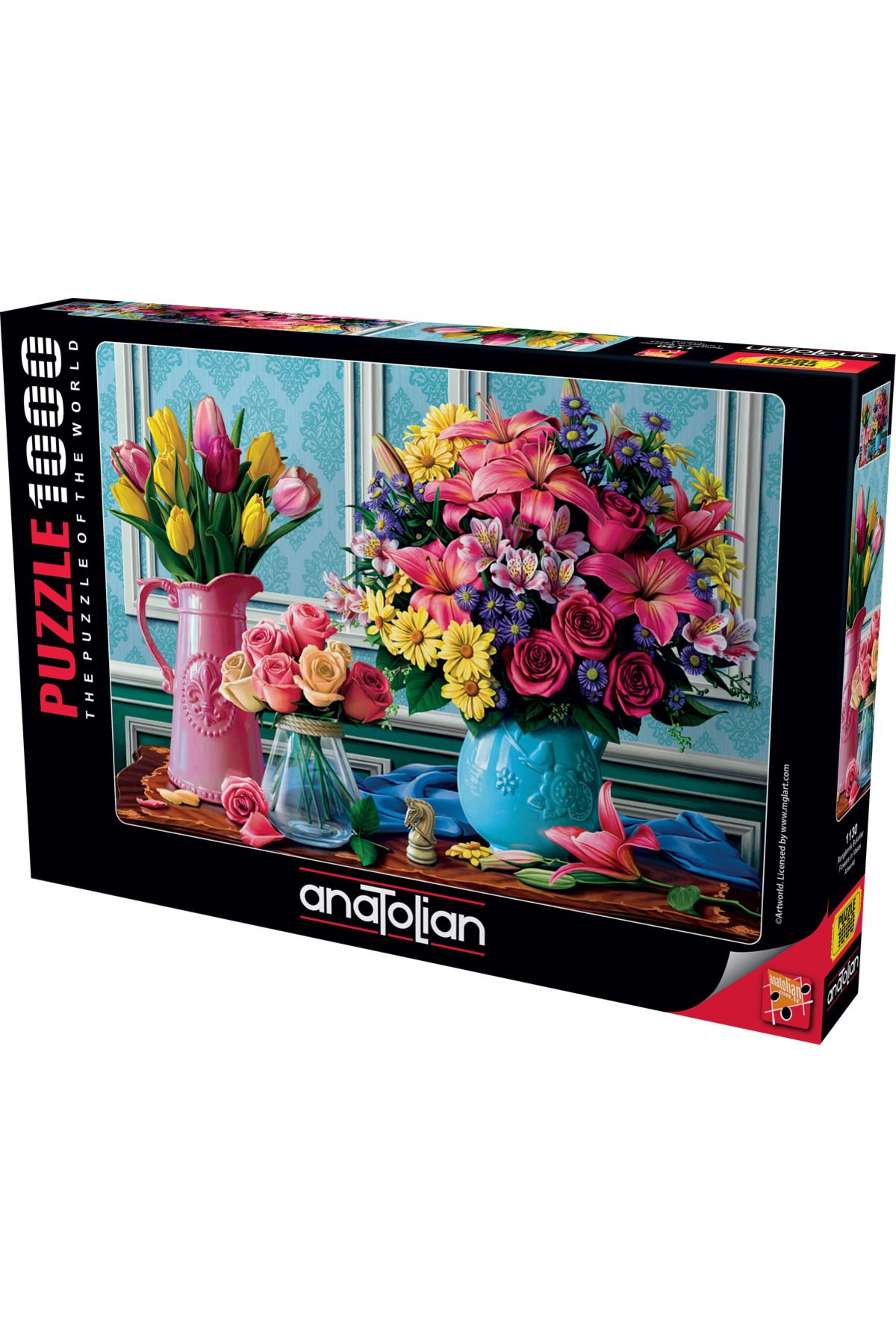Anatolian Puzzle 1000 Parçalık Puzzle / Rengarenk Buketler - Kod:1130