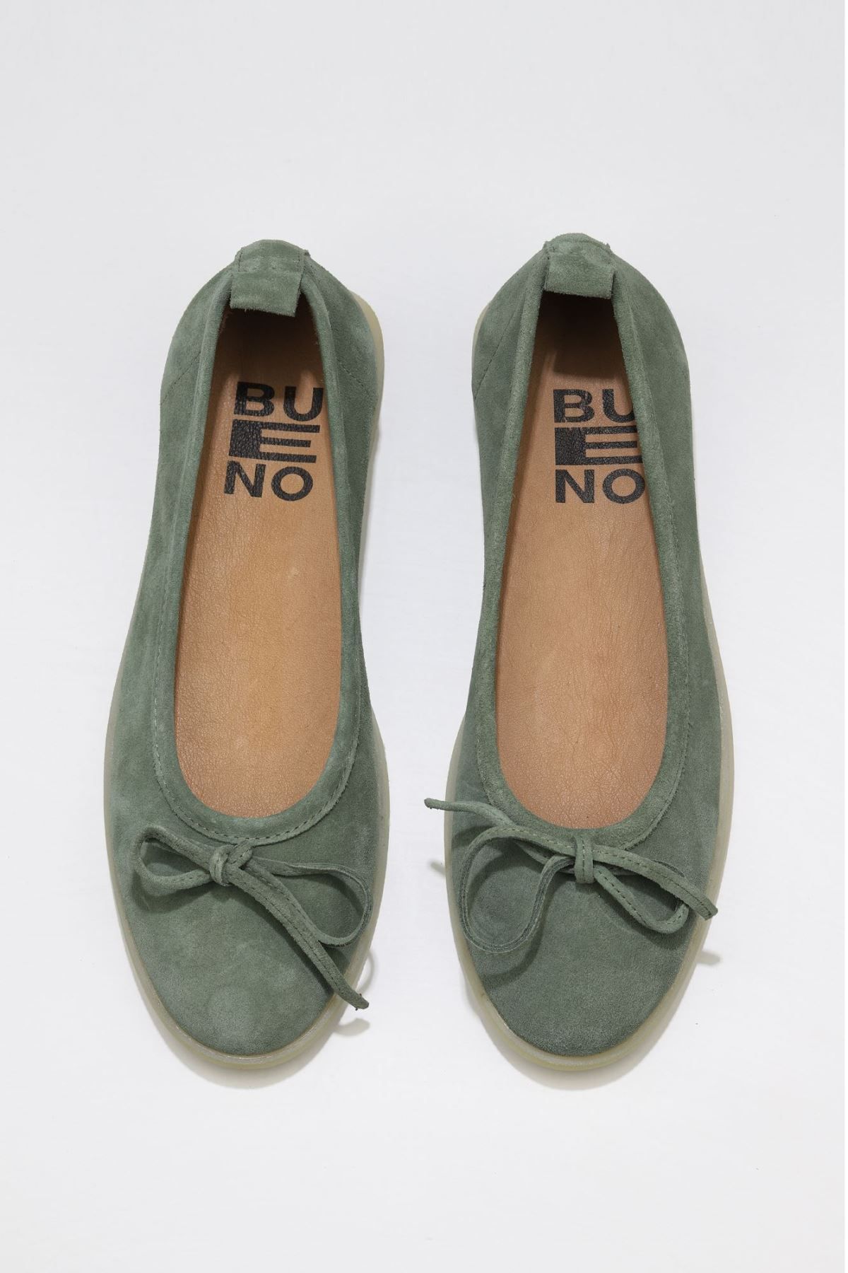 Bueno Shoes Haki Süet Kadın Az Topuklu Ayakkabı