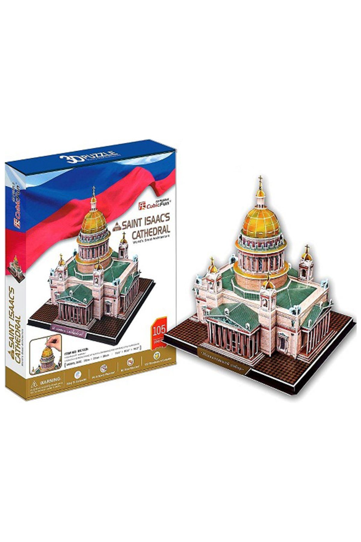 Cubic Fun 3d 105 Parça Puzzle Saint Isaac’s Katedrali - Rusya
