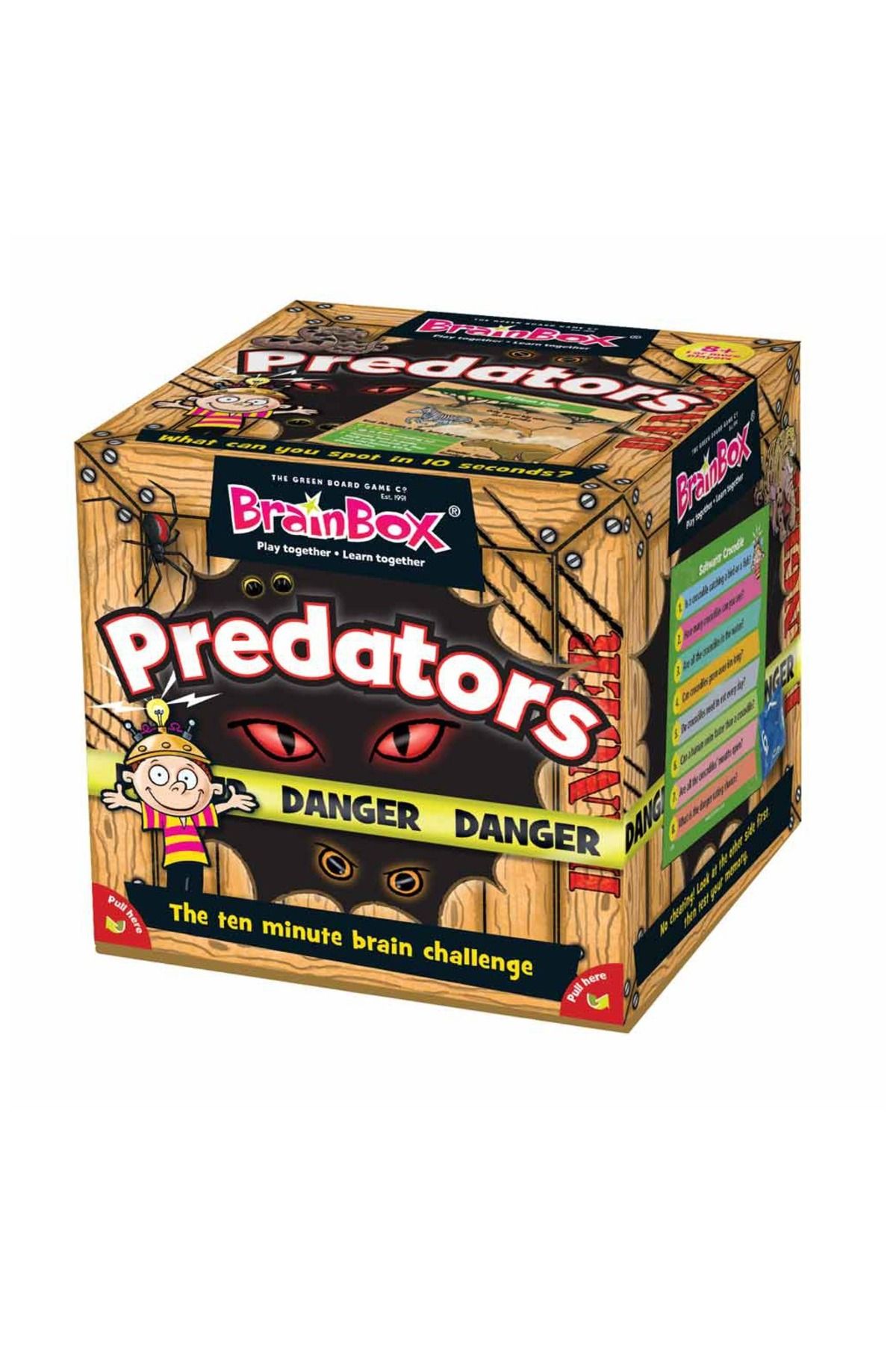 Genel Markalar Brainbox 90053 Greenboard Yırtıcı Hayvanlar (PREDATORS) Hafıza Kart Oyunu - I?ngilizce