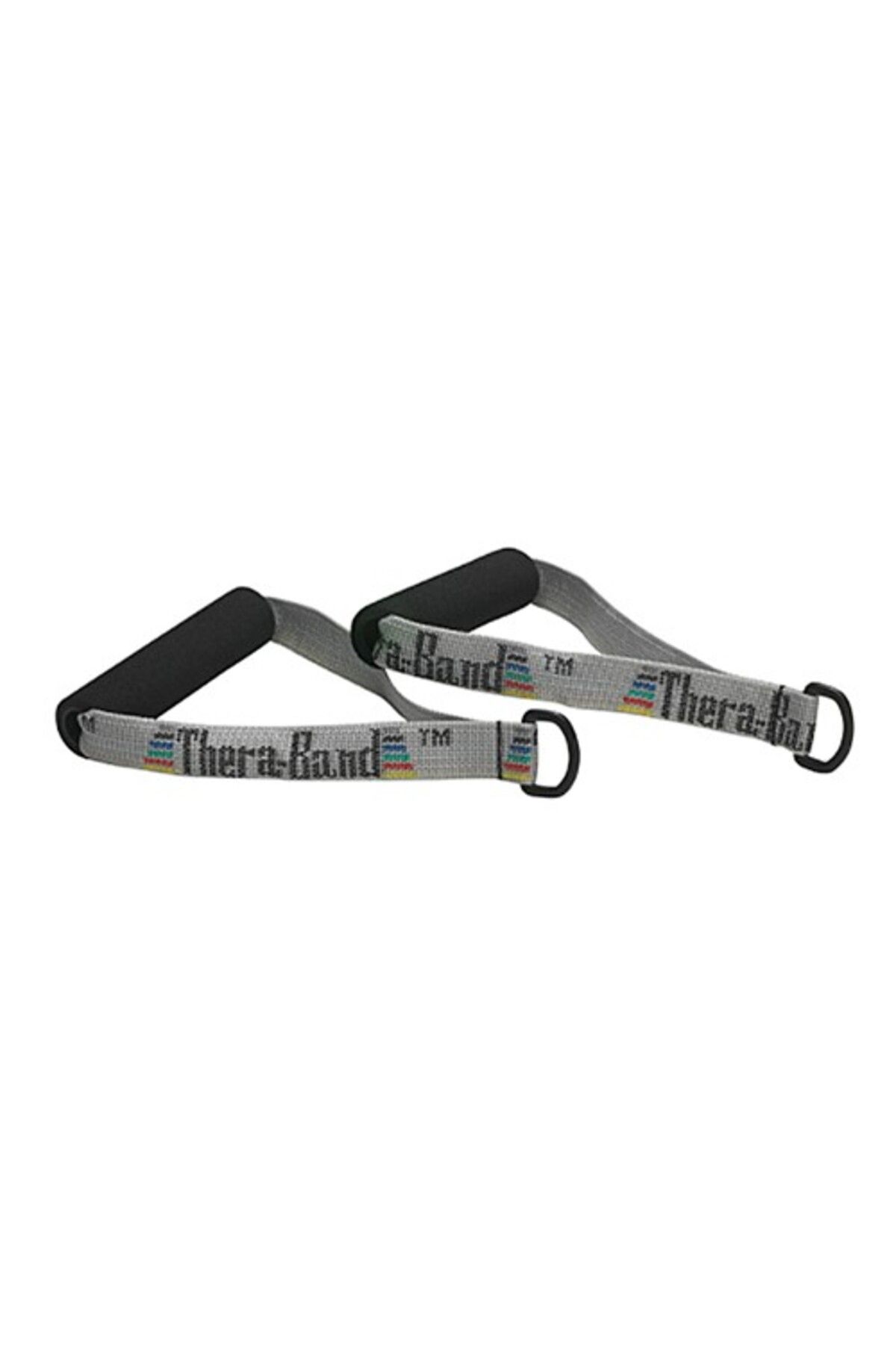 Theraband ® Exercise Handles With ''d''ring Connector,set Of 2