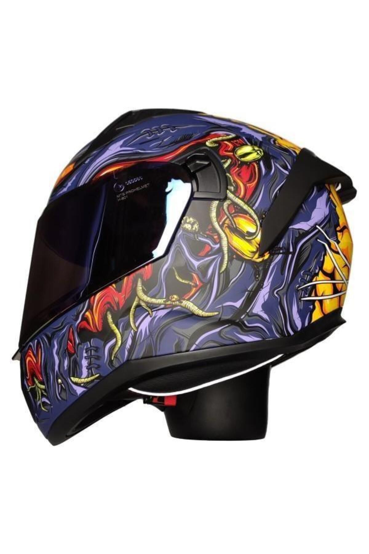 MTS Pro Helmets M-801 Snake Full Face Motosiklet Kaskı