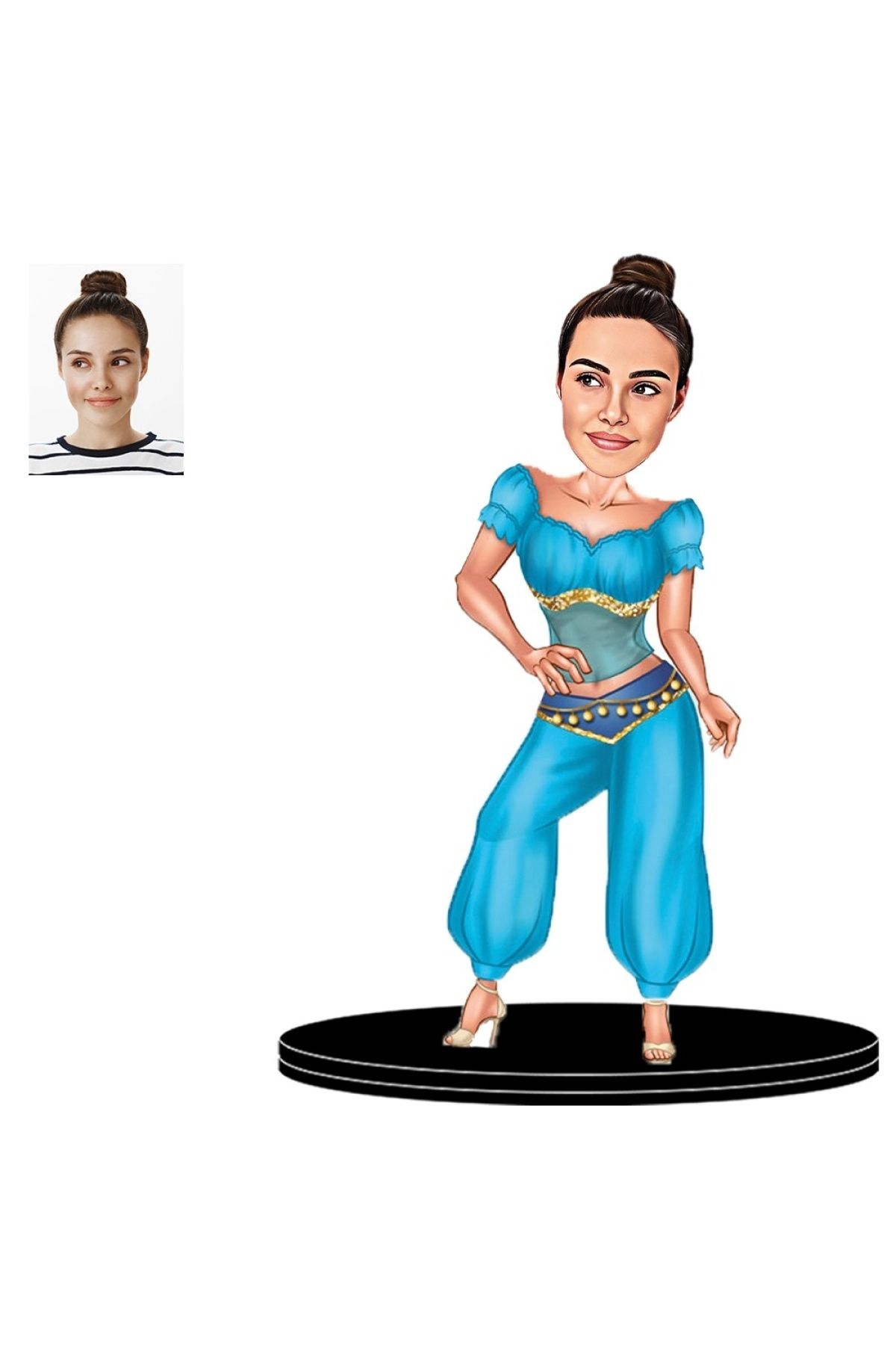 3D Hediye Dünyası Kişiye Özel Dansçı Kadın 3d Ahşap Biblo,sevgiliye Hediye,doğum Günü Hediyesi,