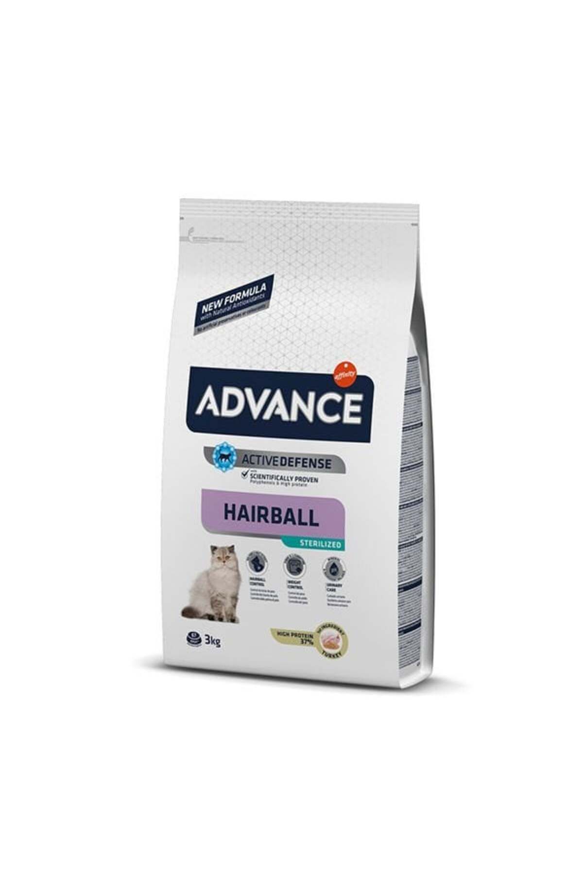 Advance Hairball Sterilized Hindili Kısırlaştırılmış Kedi Maması 3 Kg