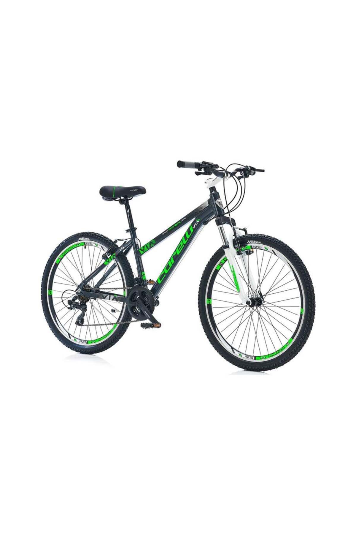 Corelli Vıa Lady 1.1 Dağ Bisikleti 332h V 24 Jant 21 Vites Siyah Yeşil