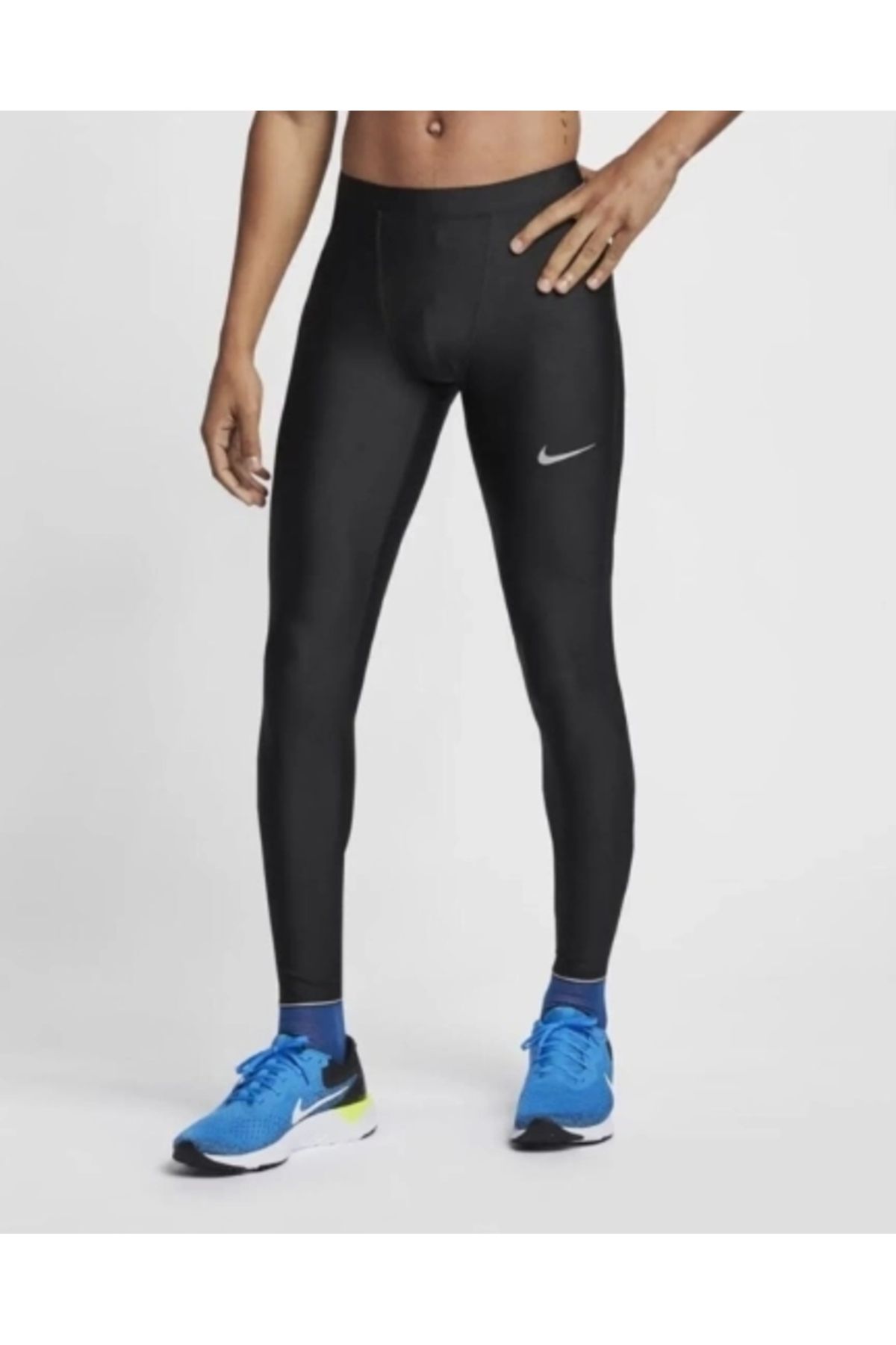 Nike Power Running Erkek Siyah Tayt