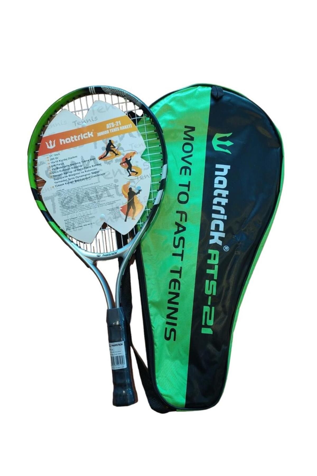 Hattrick Hattrıck Ats21 Junıor Tenis Raketi 21 Inch 205gr Yeşil Siyah