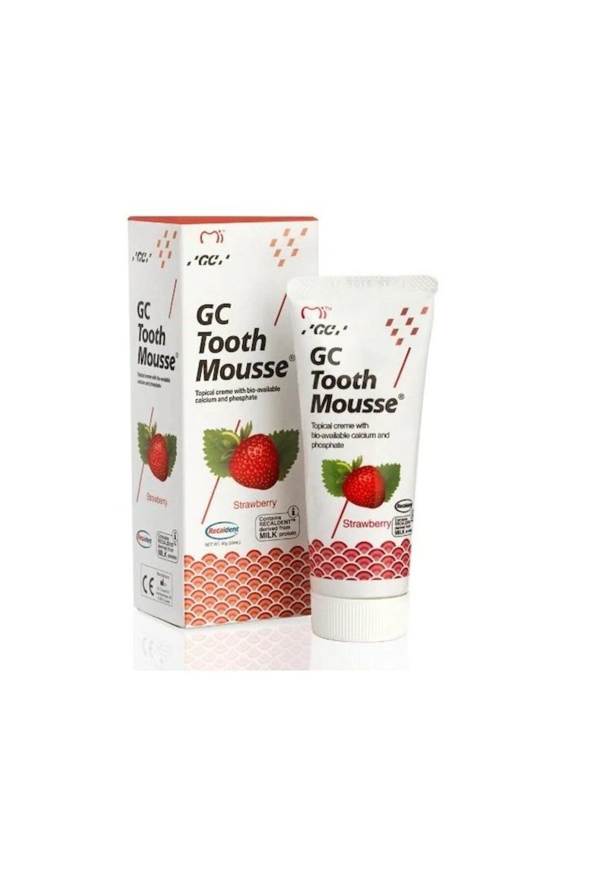 GÇM Gc Tooth Mousse Strawberry - Diş Macunu Çilekli 40gr ( 35ml )