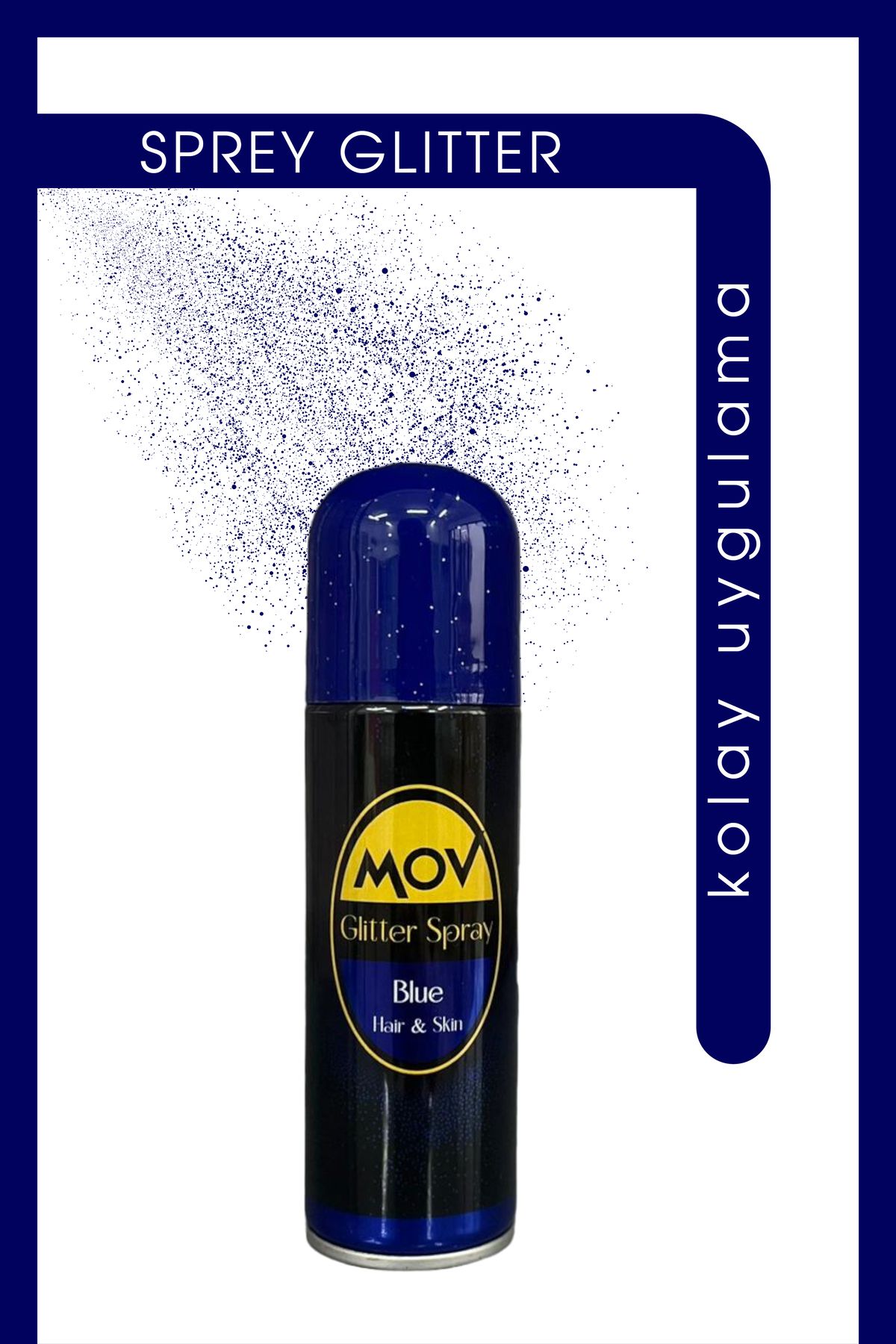 mov Glitter Sprey Body & Hair Mavi