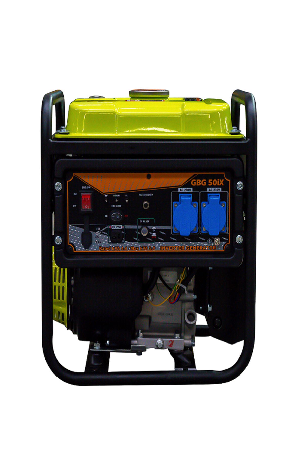 GenPower GBG 50İX Model 5 Kva,Benzinli,İpli Açık Tip, Dijital İnverter Monofaze Portatif Jen.