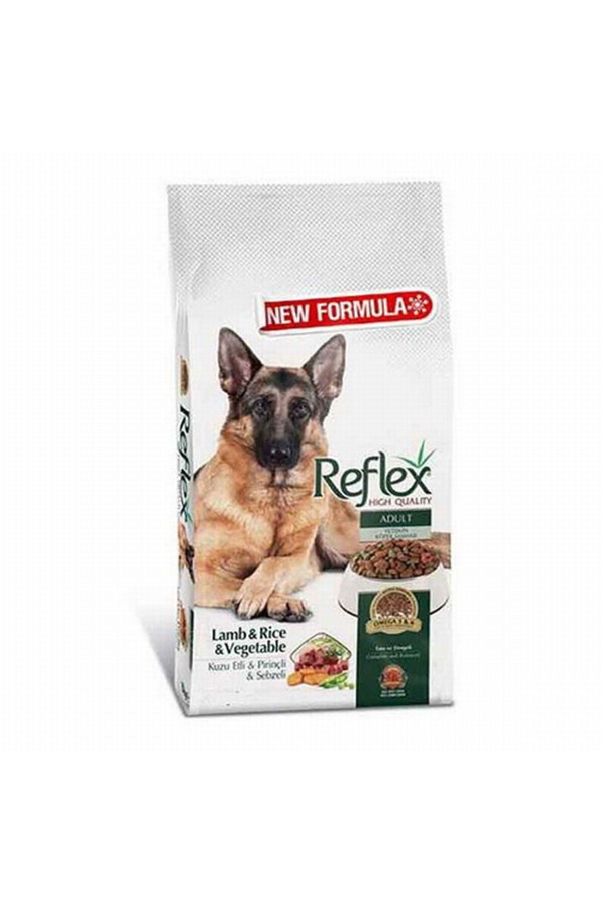 Reflex Kuzulu Pirinçli Ve Sebzeli Yetişkin Köpek Maması 15 Kg