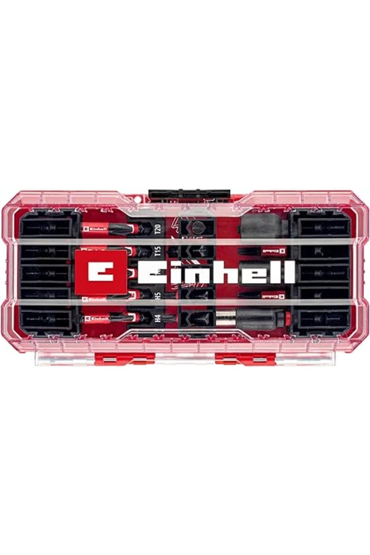 Einhell Orijinal Einhell M-CASE 42 parça uç seti (25 mm uçlar, 50 mm uçlar, manyetik tutucu, lokma uç, hızl